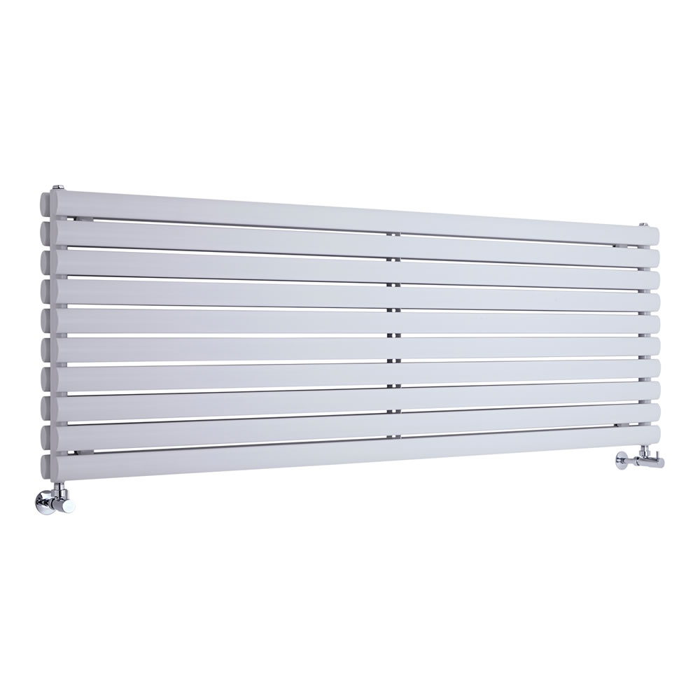 Radiador de Diseño Horizontal Doble - Blanco - 590mm x 1780mm x 78mm - 2066 Vatios - Revive