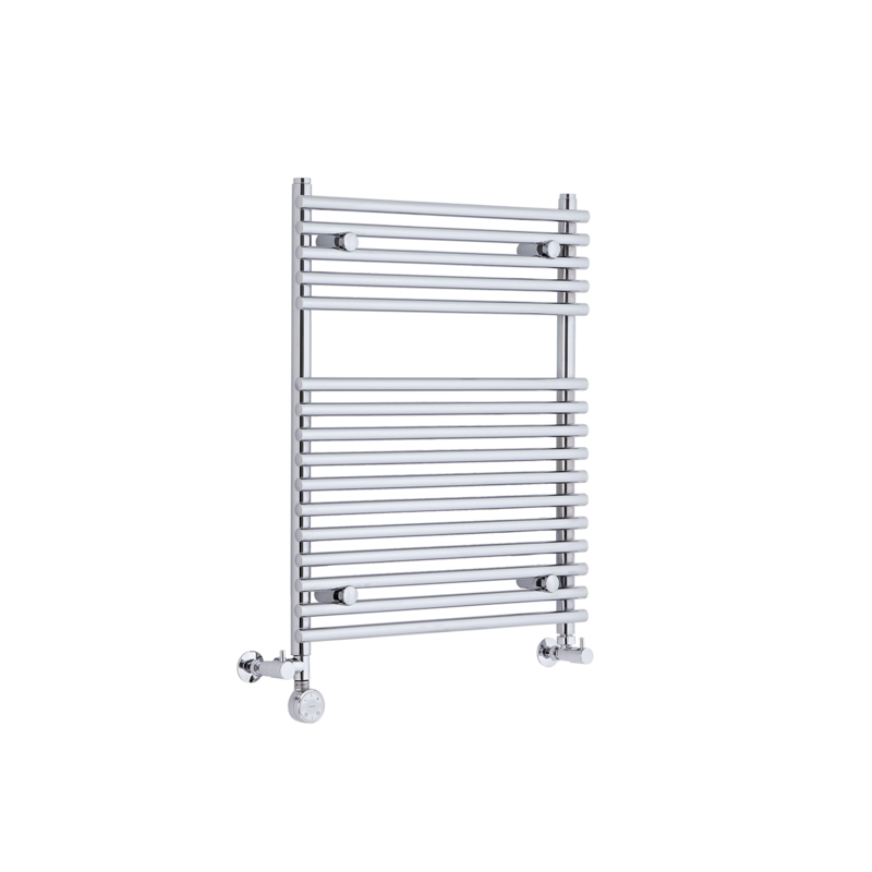 Radiador Toallero Mixto Plano - Cromado - 750mm x 600mm x 70mm - 318 Vatios - Ischia