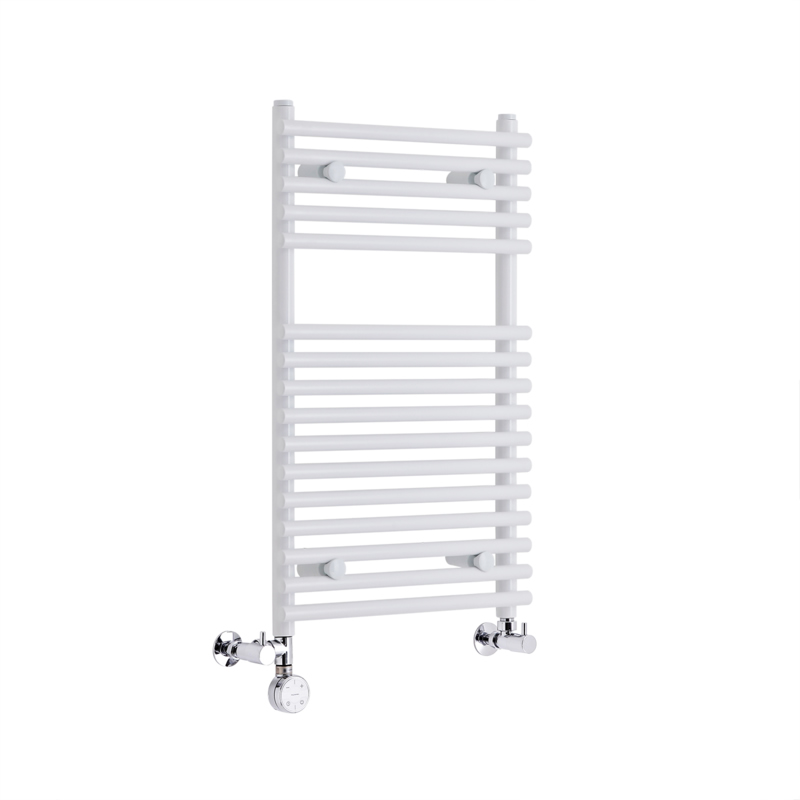 Radiador Toallero Mixto Plano - Blanco - 750mm x 450mm x 70mm - 274 Vatios - Ischia