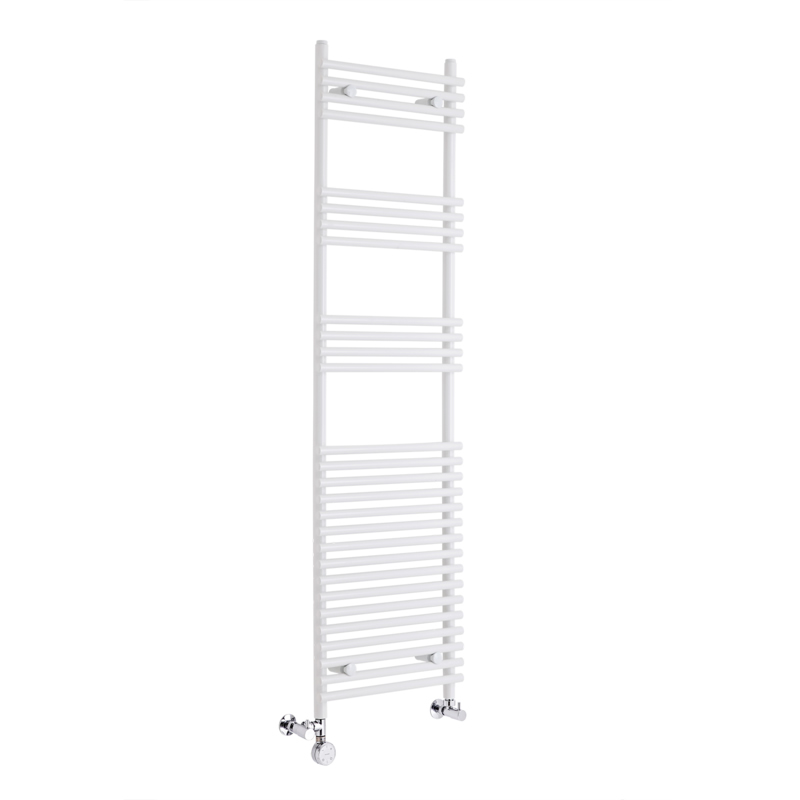 Radiador Toallero Mixto Plano - Blanco - 1650mm x 450mm x 84mm - 507 Vatios - Ischia