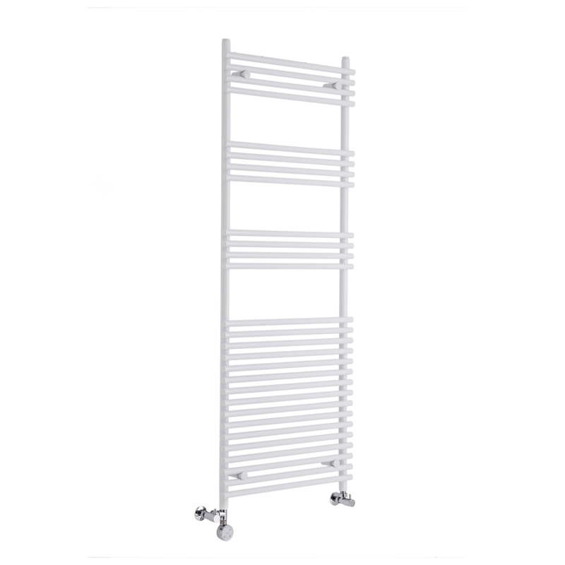 Radiador Toallero Mixto Plano - Blanco - 1650mm x 600mm x 54mm - 671 Vatios - Ischia