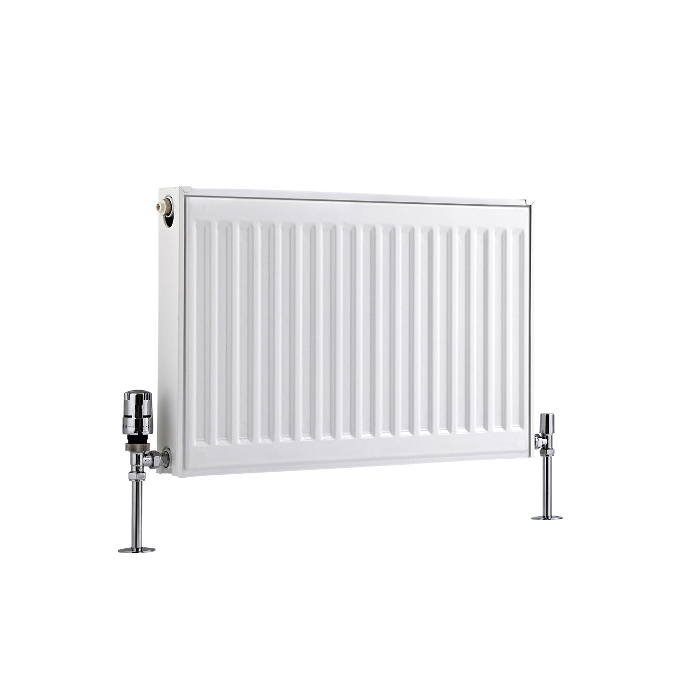 Radiador Convector Horizontal con Panel Doble Plus - Blanco - 400mm x 600mm x 73mm - 726 Vatios - Eco