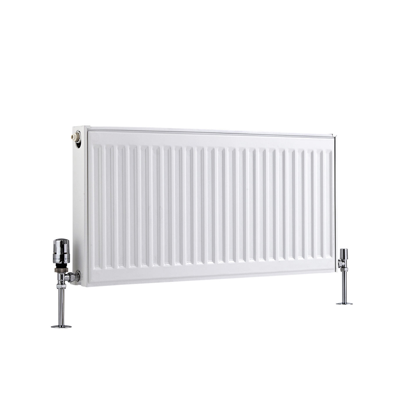 Radiador Convector Horizontal con Panel Doble Plus - Blanco - 400mm x 800mm x 73mm - 968 Vatios - Eco