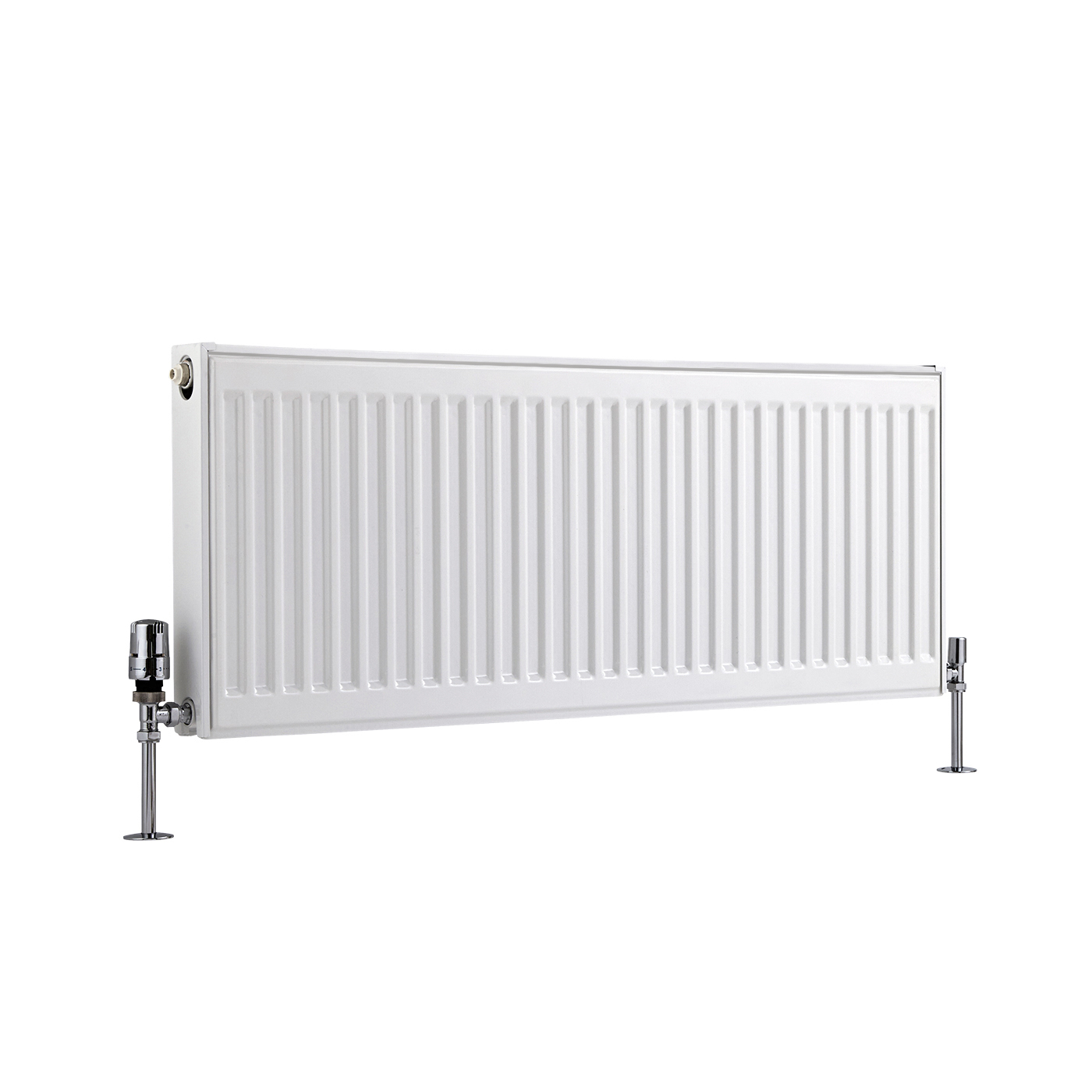 Radiador Convector Horizontal con Panel Doble Plus - Blanco - 400mm x 1000mm x 73mm - 1210 Vatios - Eco
