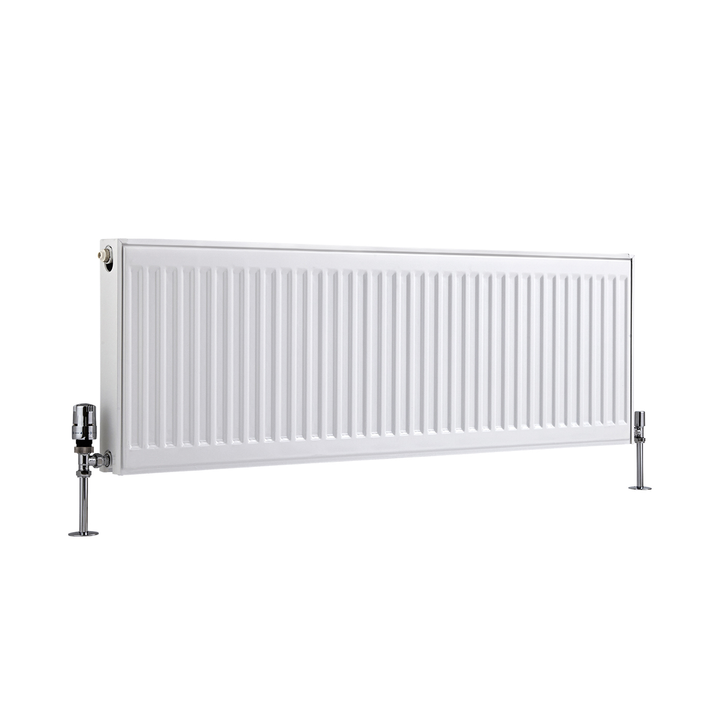 Radiador Convector Horizontal con Panel Doble Plus - Blanco - 400mm x 1200mm x 73mm - 1452 Vatios - Eco