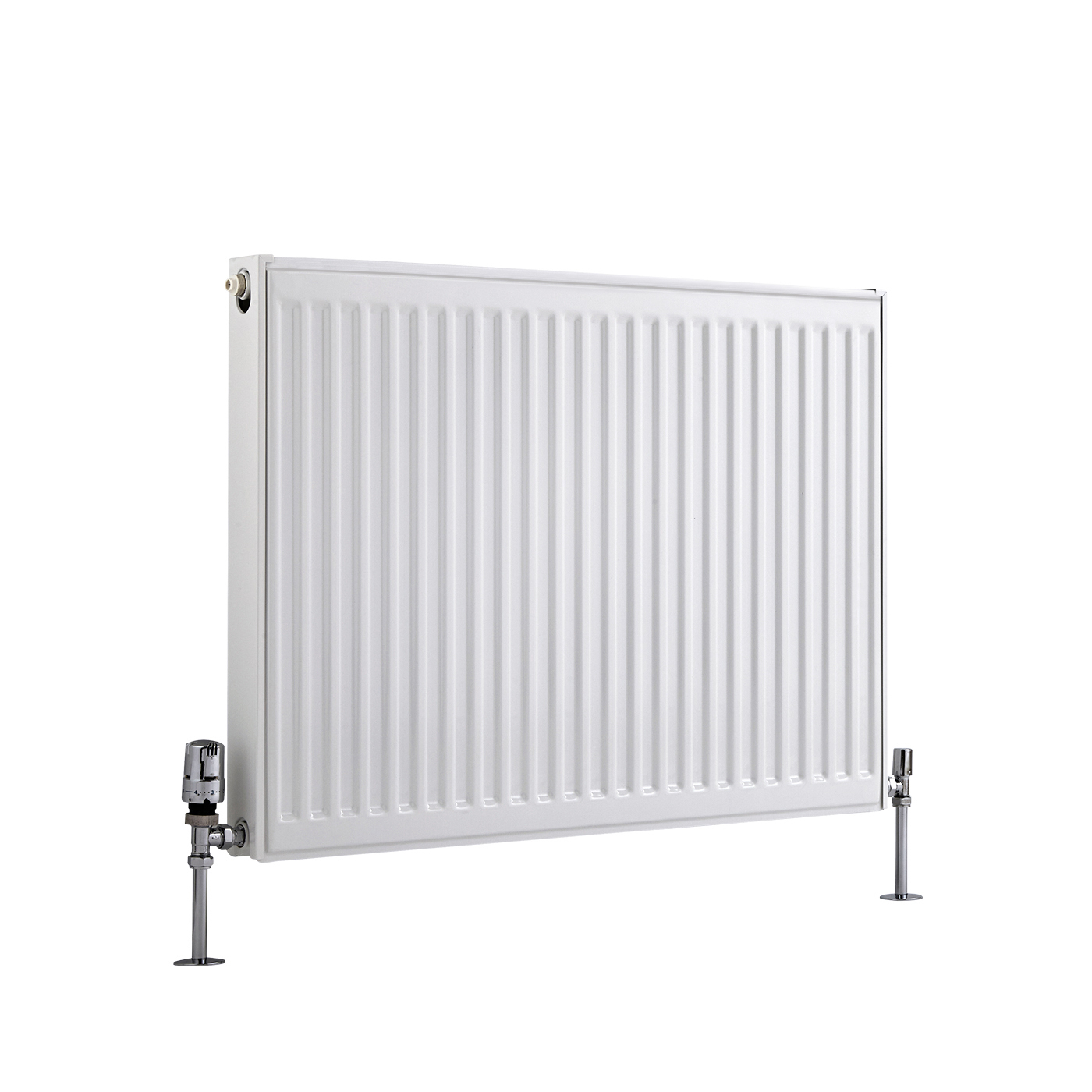 Radiador Convector Horizontal con Panel Doble Plus - Blanco - 600mm x 800mm x 73mm - 1359 Vatios - Eco