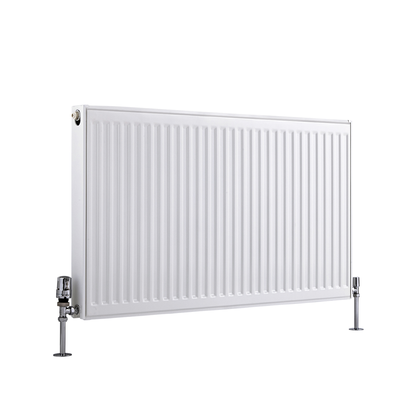 Radiador Convector Horizontal con Panel Doble Plus - Blanco - 600mm x 1000mm x 73mm - 1699 Vatios - Eco