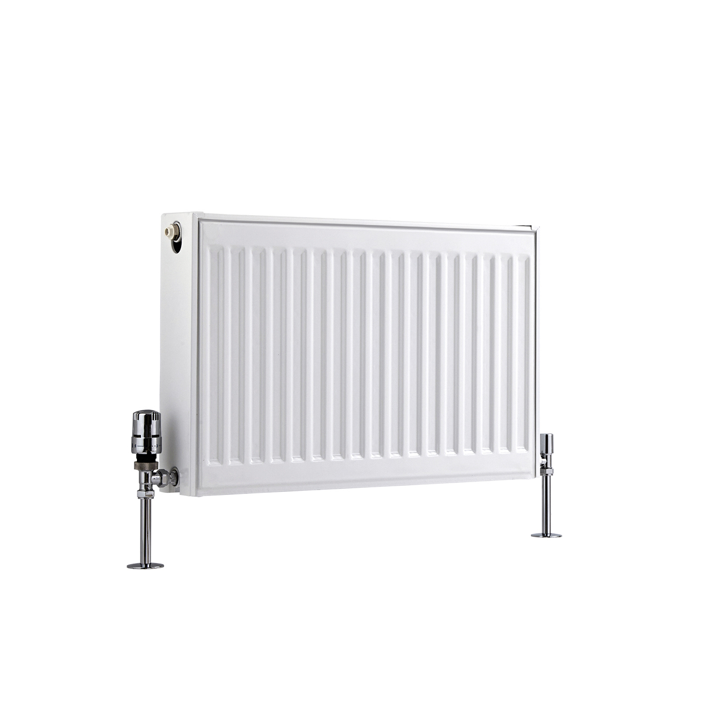 Radiador Convector Horizontal Doble - Blanco - 400mm x 600mm x 103mm - 879 Vatios - Eco