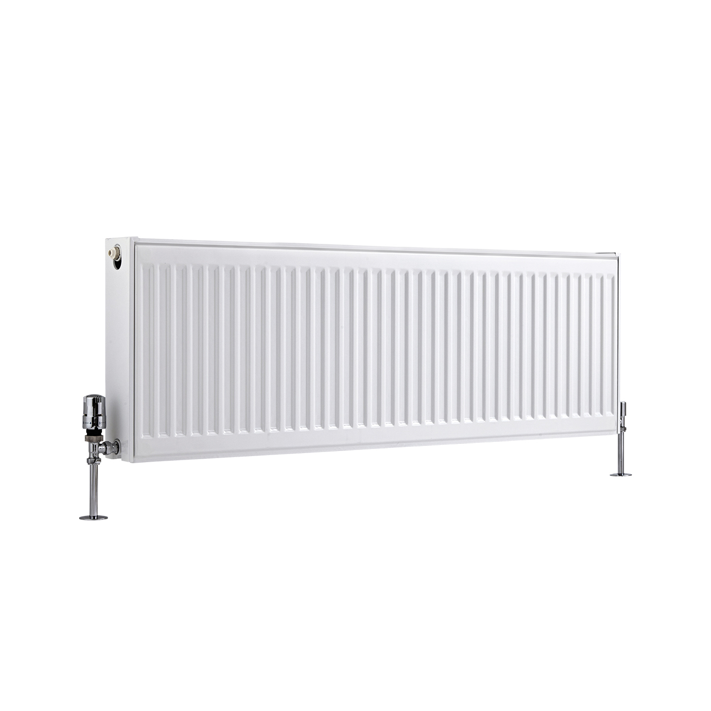 Radiador Convector Horizontal Doble - Blanco - 400mm x 1200mm x 103mm - 1758 Vatios - Eco