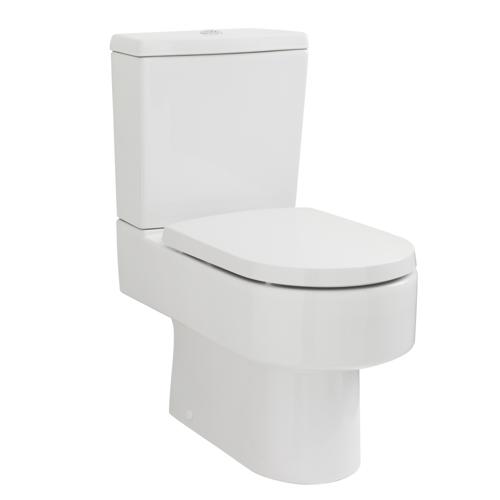 Inodoro WC de Pie Moderno con Salida Horizontal con Cisterna y Tapa