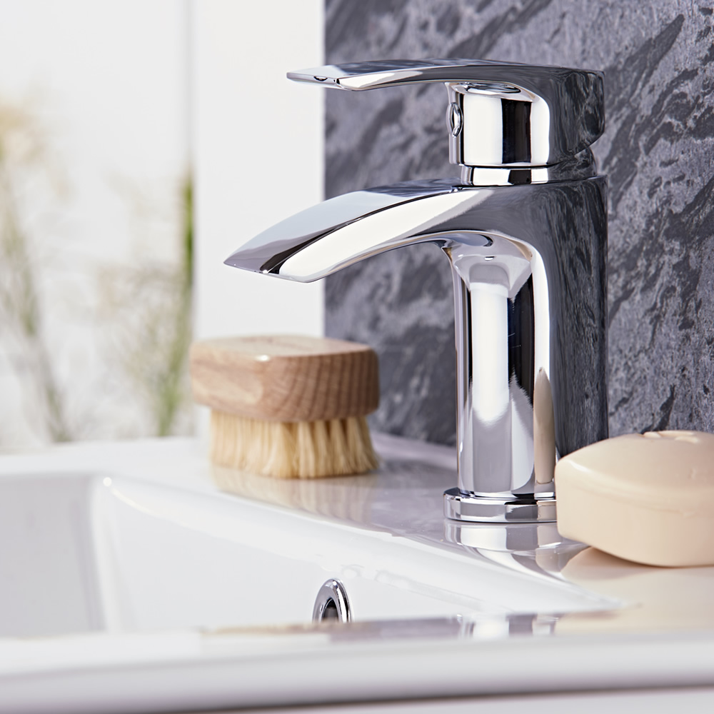 Mezclador de Lavabo Monoforo Monomando Ergonómico de Latón Cromado