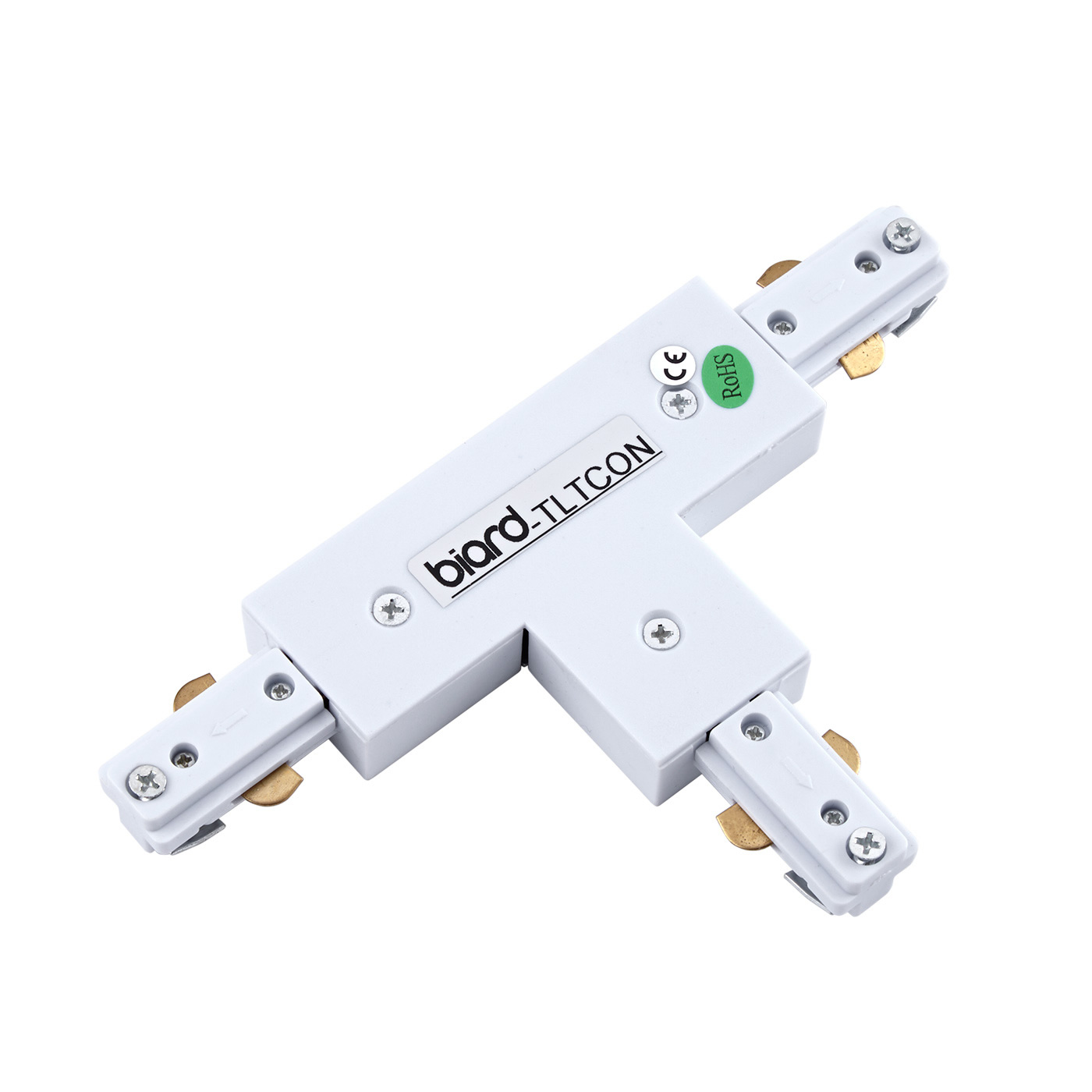 Biard Unión Conector de 3 Entradas para Focos de Carril LED - Blanco