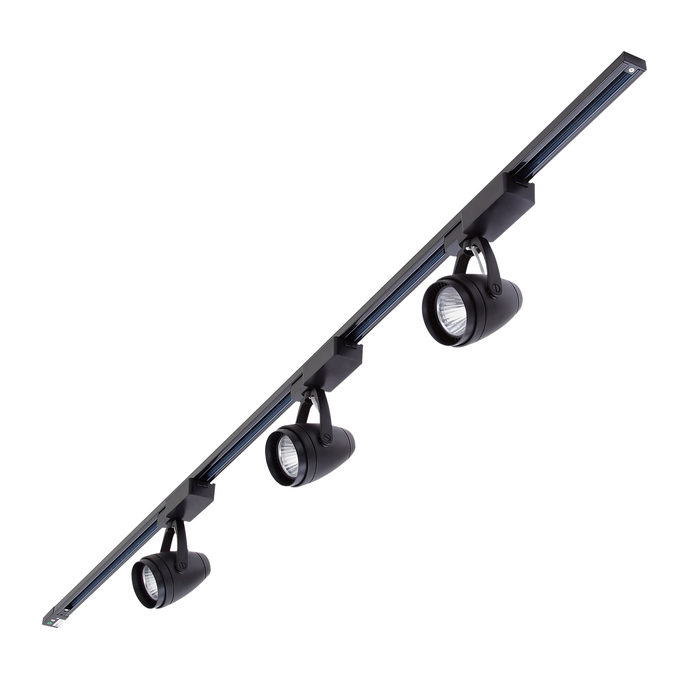 Biard Focos de Carril de Techo con 3 luces LED COB 12W - Negro