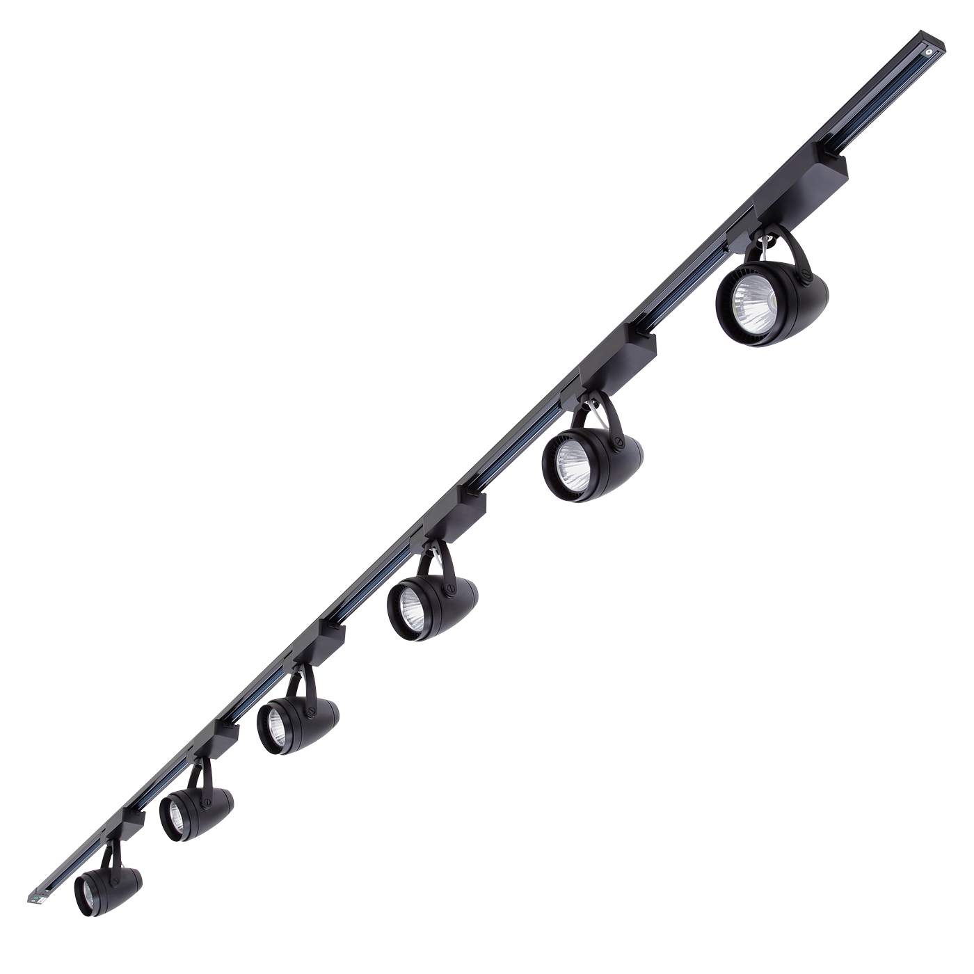 Biard Focos de Carril de Techo con 6 luces LED COB 12W - Blanco