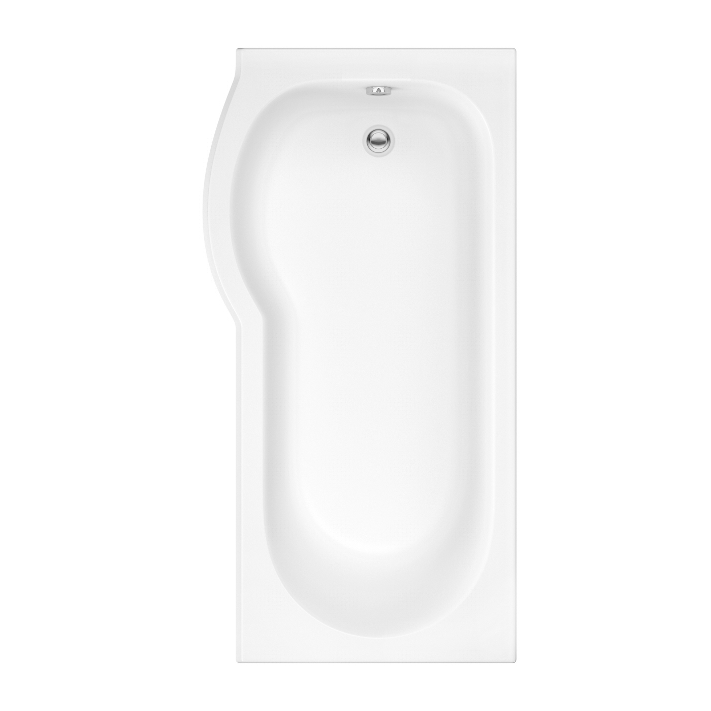 Bañera Asimétrica Angular Acrílica Versión Izquierda 80x150cm