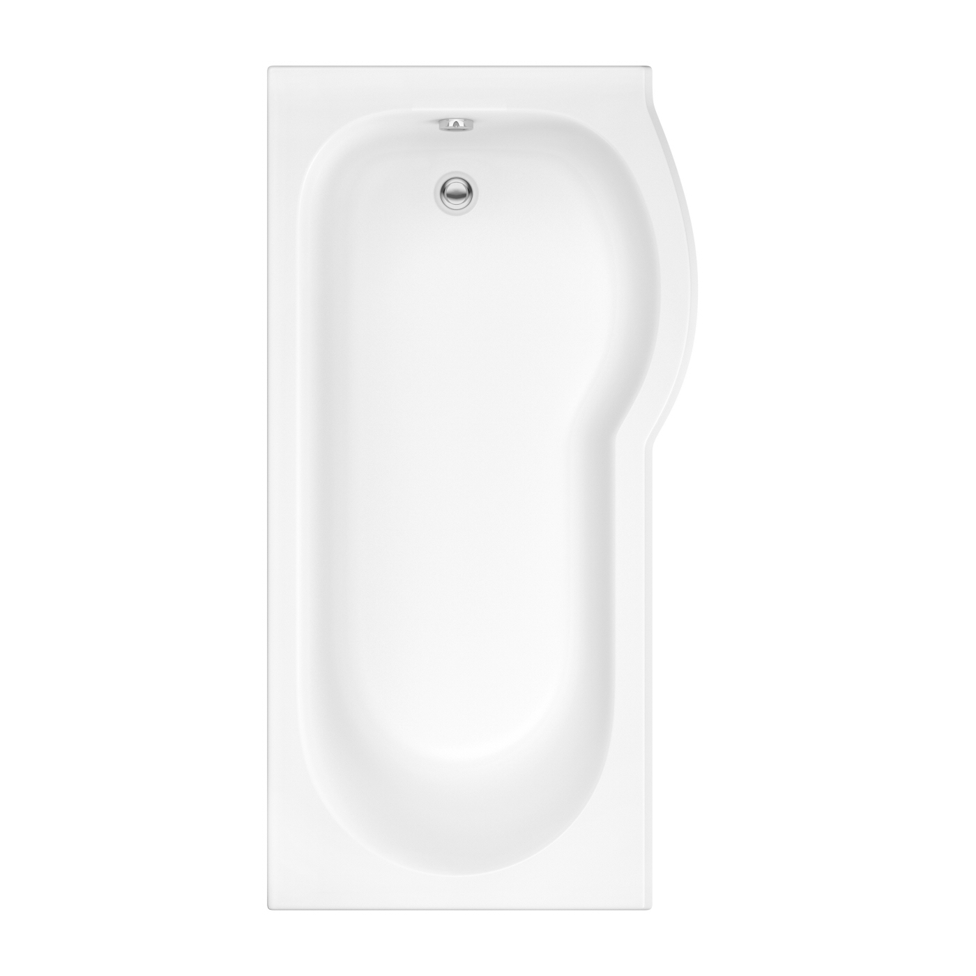 Bañera Asimétrica Angular Acrílica Versión Derecha 80x150cm