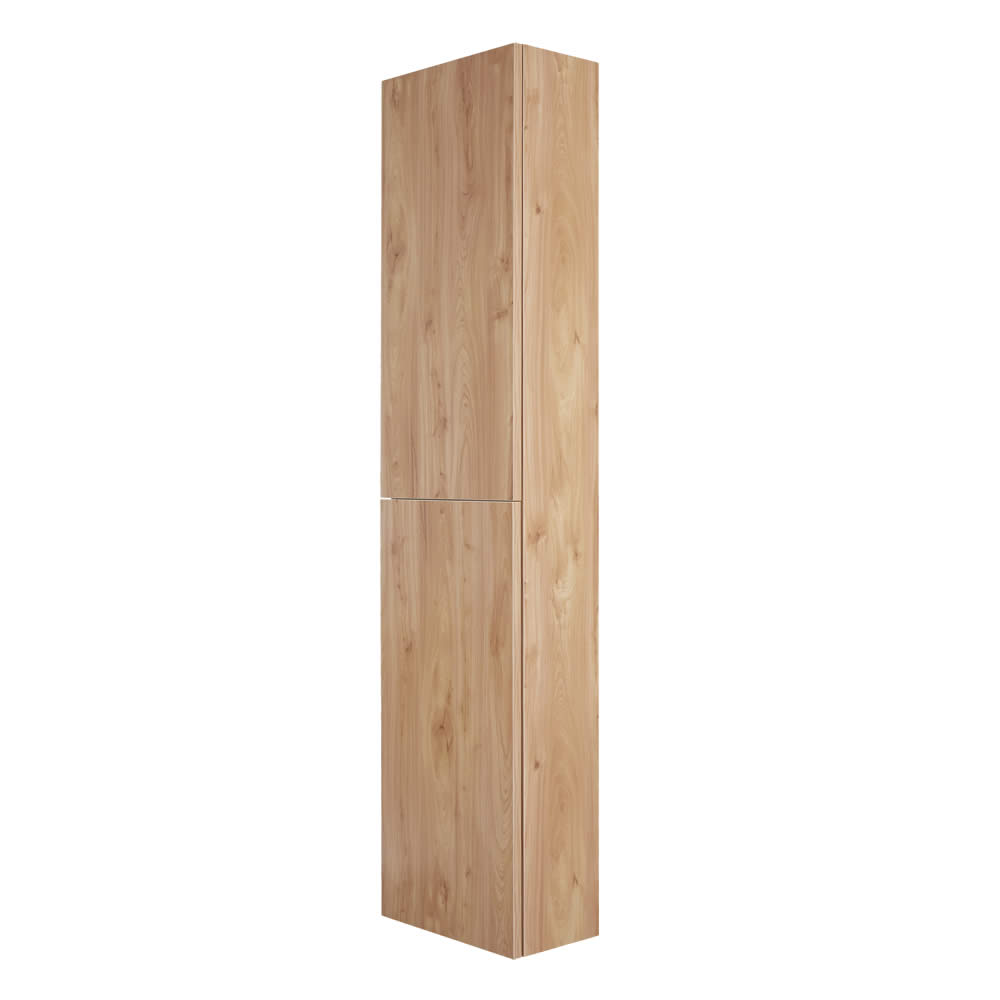 Armario de Pared de 350x1500mm para Cuarto de Baño Color Roble Dorado - Newington