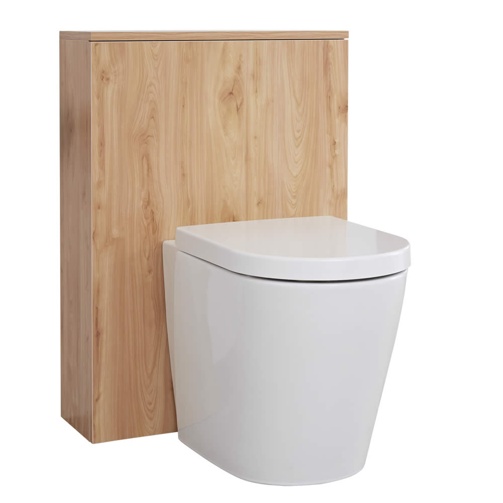 Mueble de Baño de 600mm Color Roble Dorado para Inodoro - Newington