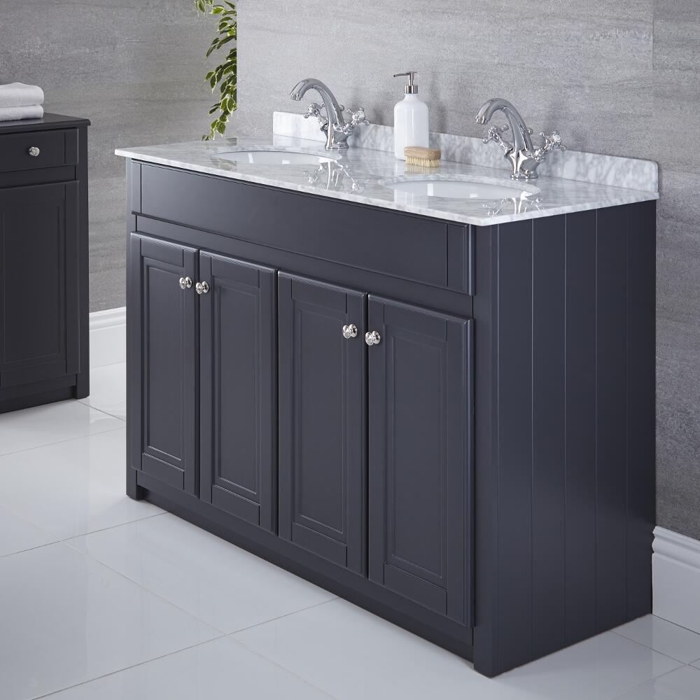 Mueble de Lavabo Tradicional Color Antracita 1200mm - Charlton