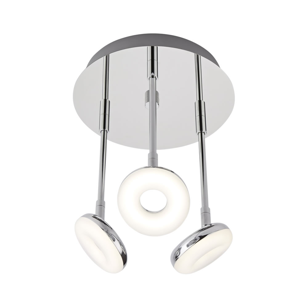 Biard Luminaria de Techo con Tres Focos para Baño 16W - Ciambella