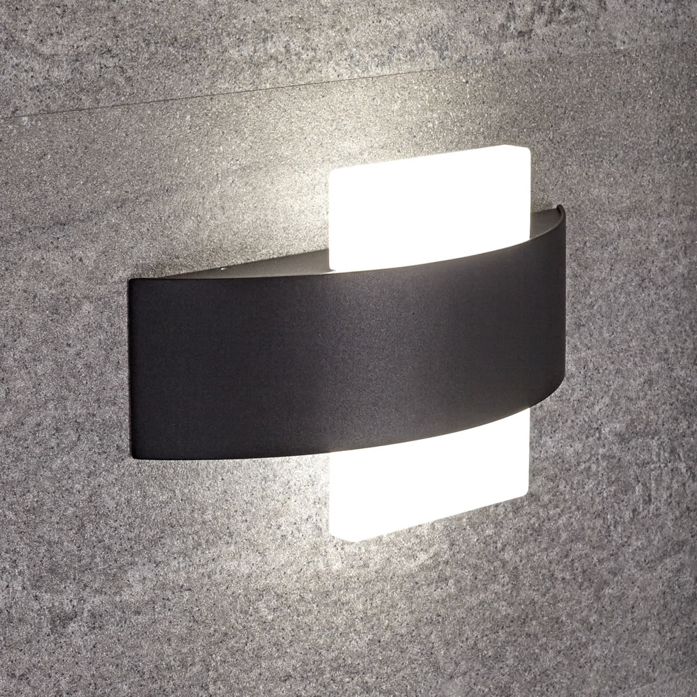 Biard Apliqué de Pared Negro para Cuarto de Baño de 240 x 60 x 147mm LED 11W - Aqua