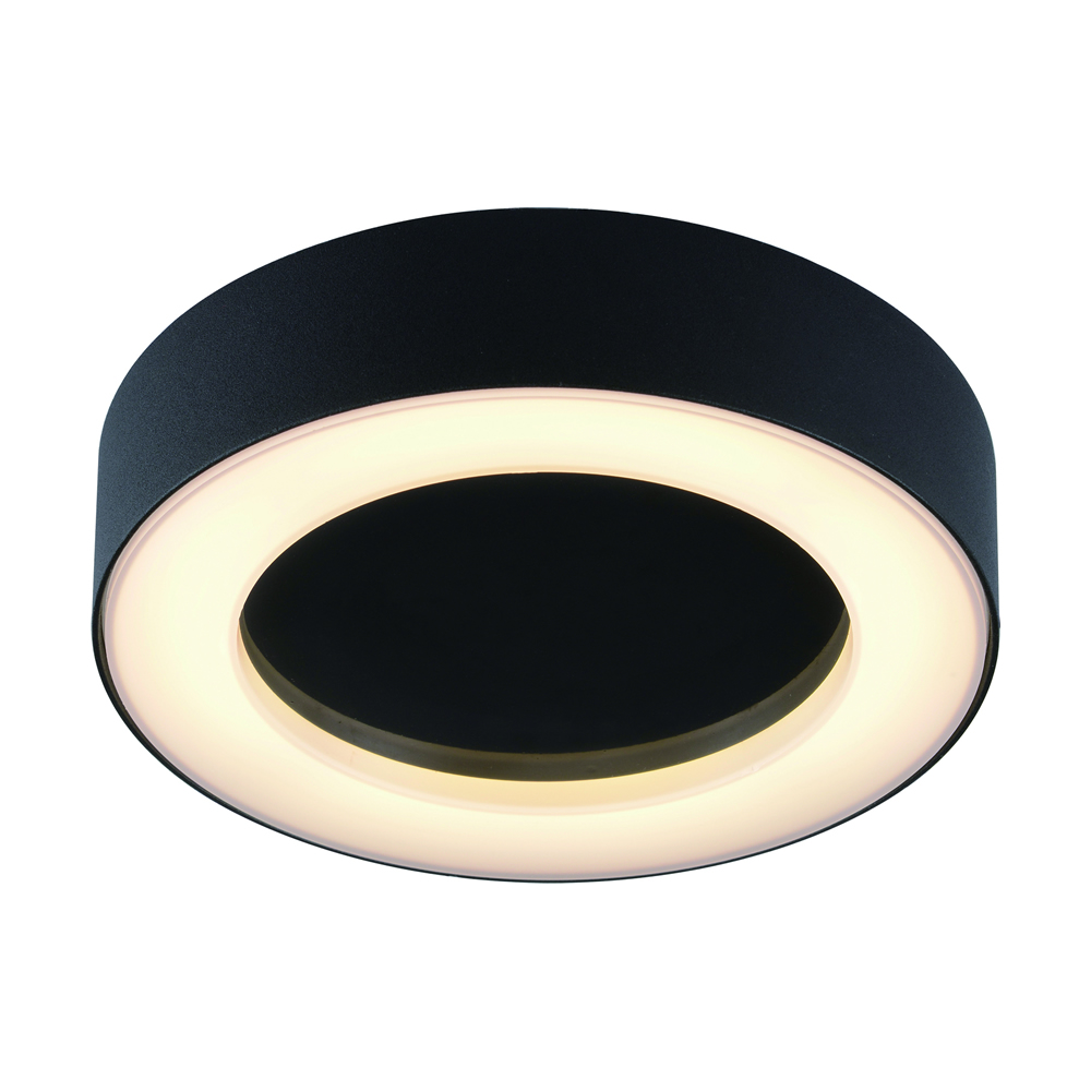 Biard Plafón de Techo Circular Negro para Espacios Interiores 13W - Ambiente