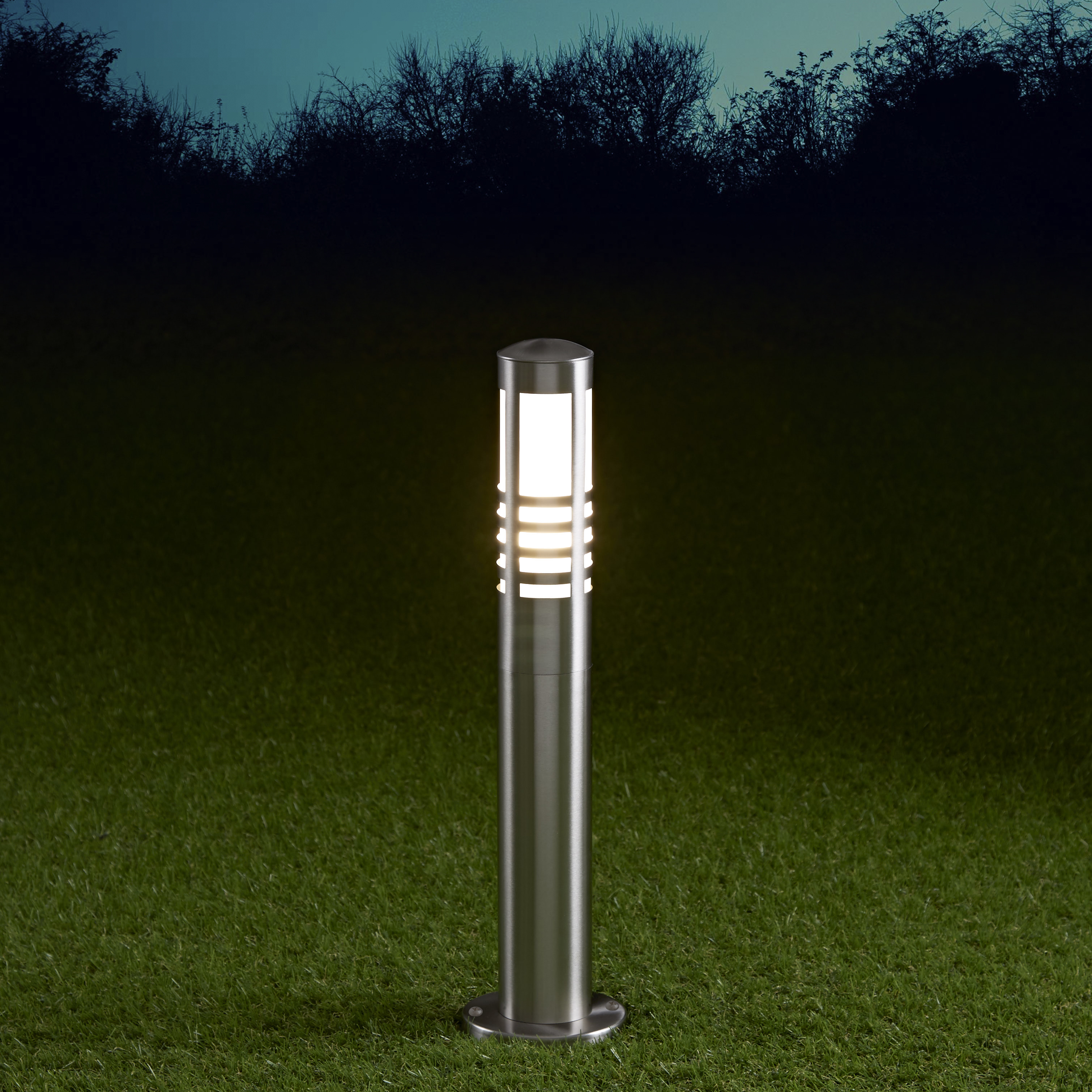 Biard Sobremuro LED 450mm para Exteriores 6W de Acero Inoxidable y Bombilla E27 - Orleans
