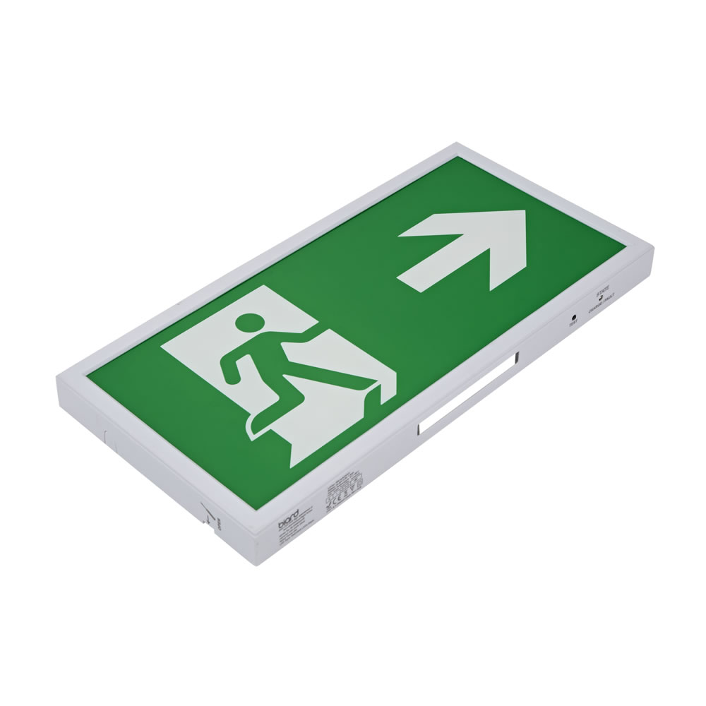 Señal de Salida de Emergencia Compacta con Iluminación LED y Flecha