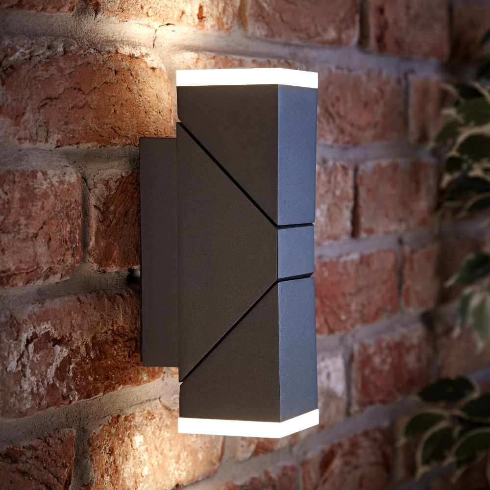 Biard Aplique LED Orientable Cuadrado Antracita con Luz Ascendente/Descendente - Ziersdorf