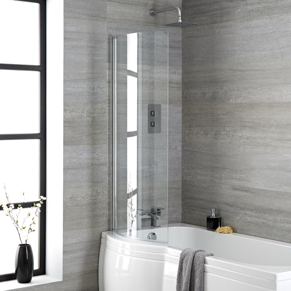 Mampara de Bañera Curva 1400mm x 800mm Portland