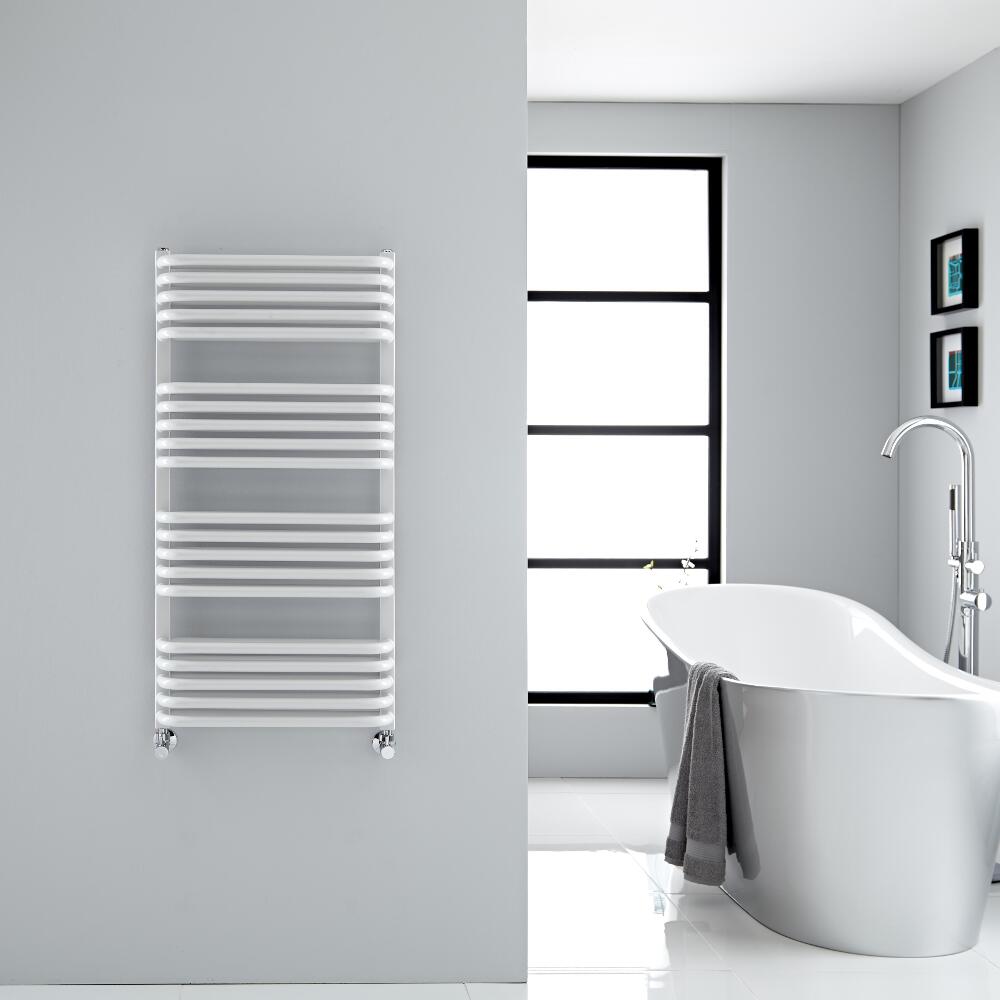 Radiador Toallero - Curvo - Blanco - 1000mm x 500mm - 933 Vatios - Arch