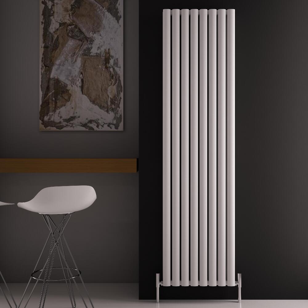 Radiador de Diseño Vertical Doble - Blanco - 1800mm x 470mm x 76mm - 2004 Vatios - Revive Air
