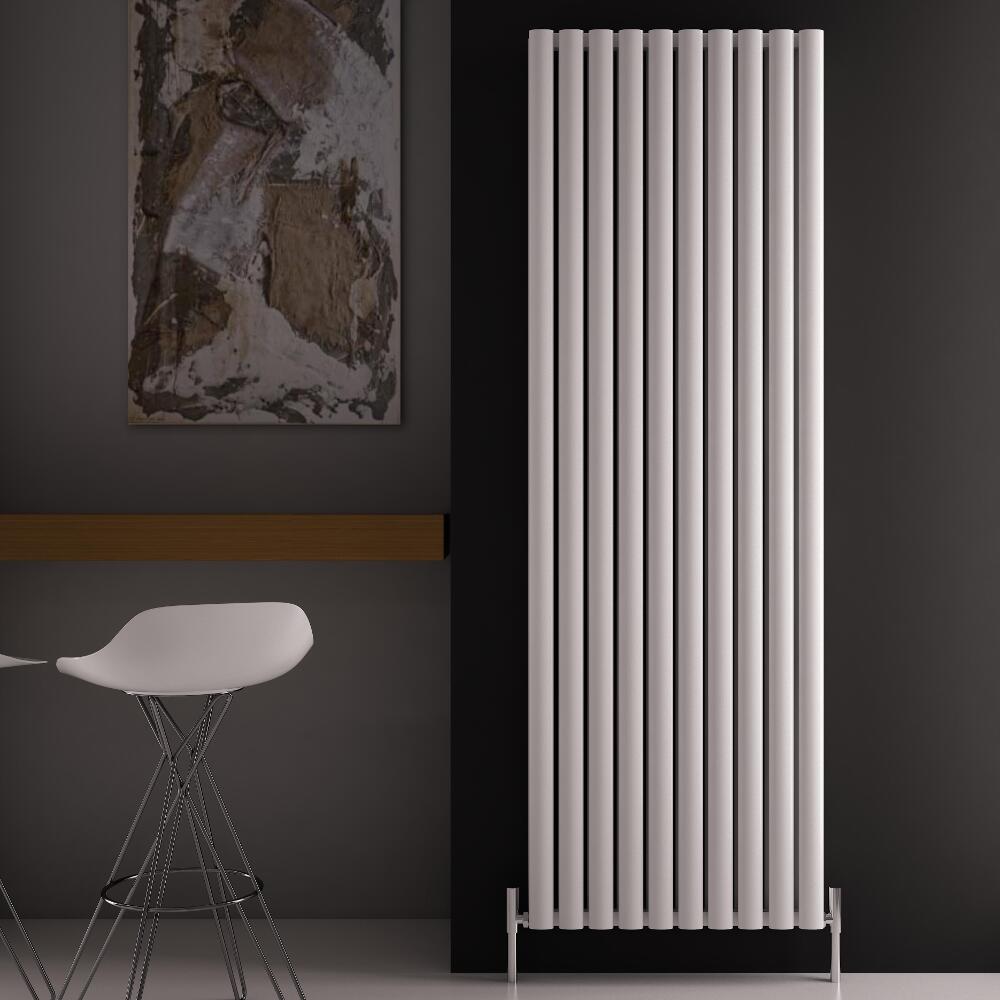 Radiador de Diseño Vertical Doble - Blanco - 1800mm x 590mm x 76mm - 2506 Vatios - Revive Air