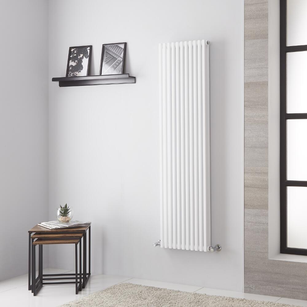 Radiador de Diseño Vertical Doble - Blanco - 1506mm x 392mm - 862 Vatios – Neive