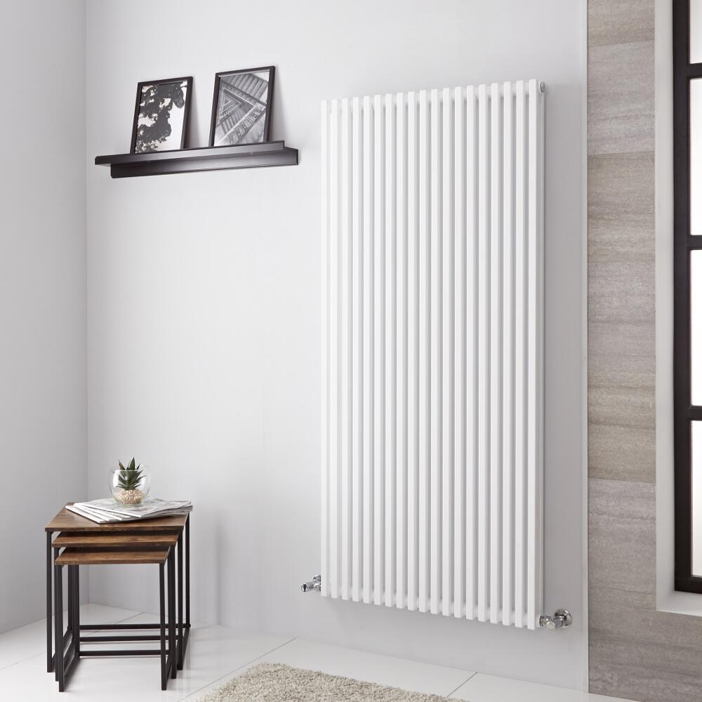 Radiador de Diseño Vertical Doble - Blanco - 1506mm x 392mm - 862 Vatios – Neive
