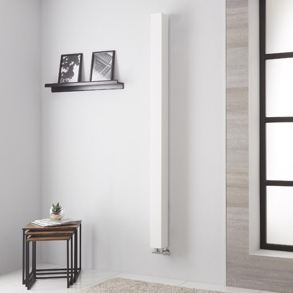 Radiador de Diseño Vertical - Blanco - 1800mm x 100mm - 559 Vatios - Uno