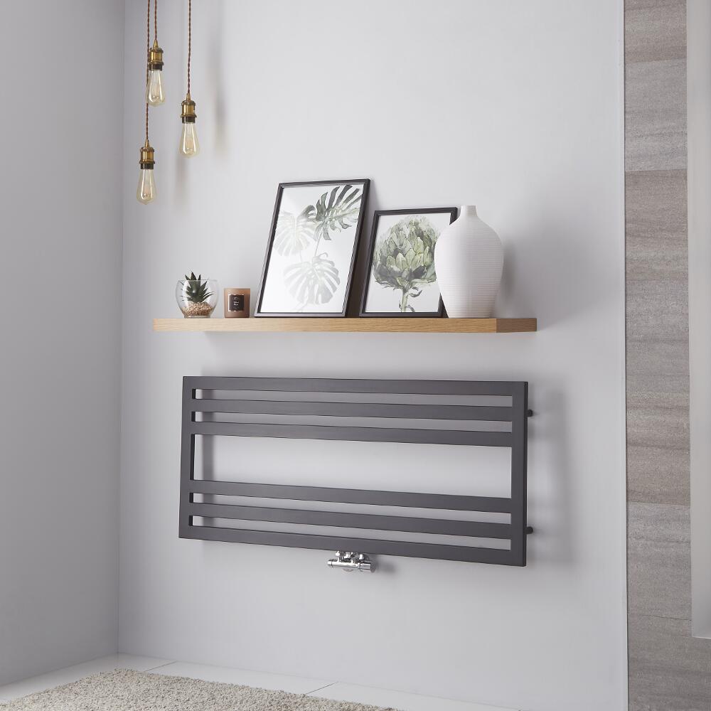 Radiador Toallero de Diseño Horizontal - Cuarzo mineral - 500mm x 1200mm - 582 Vatios - Ponza