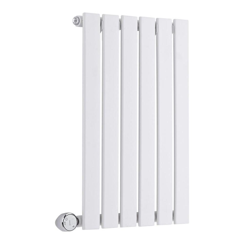Radiador de Diseño Eléctrico Horizontal - Blanco - 635mm x 420mm x 54mm - Elemento Termostático de 400W - Sloane