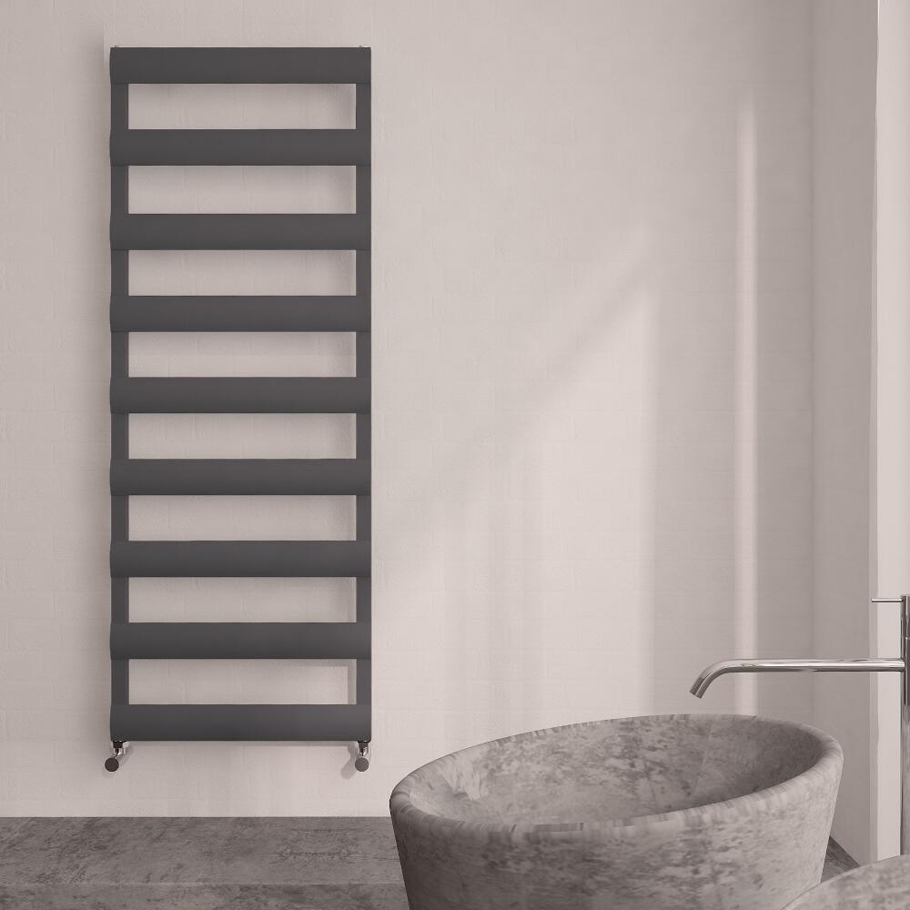Radiador Toallero Plano - Antracita - Aluminio - 1590mm x 500mm x 36mm - 683 Vatios - Gradus