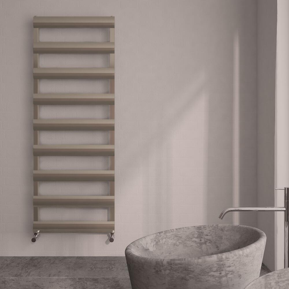 Radiador Toallero Plano - Cromo Cepillado - Aluminio – 1590mm x 500mm x 36mm - 683 Vatios - Gradus
