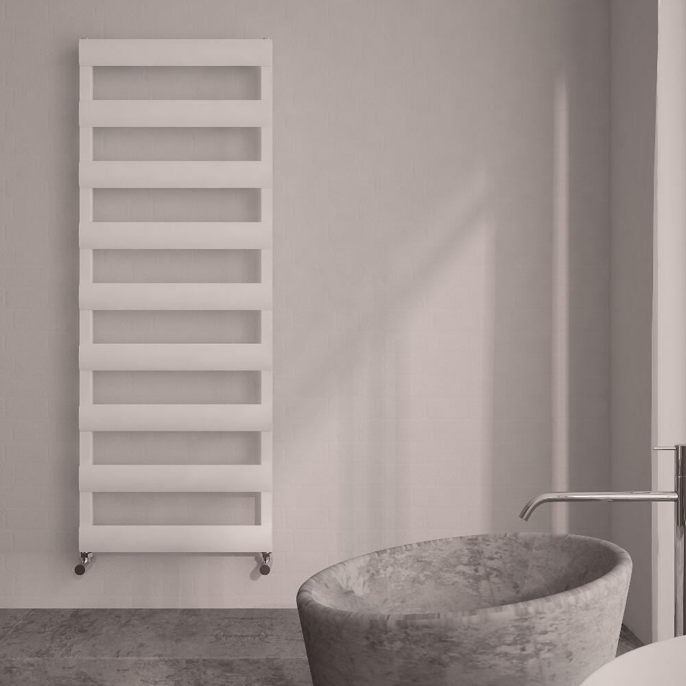 Radiador Toallero Plano - Blanco - Aluminio - 1590mm x 500mm x 36mm - 683 Vatios - Gradus