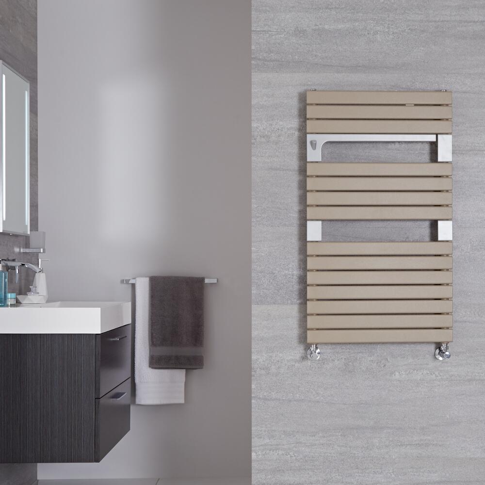 Radiador Toallero de Diseño Vertical – Color Cuarzo Mineral - 952mm x 550mm - 702Vatios - Seina