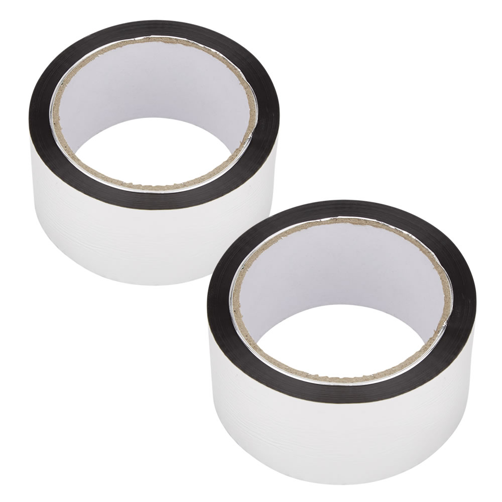 2 Rollos de Cinta adhesiva de aluminio de 50m x 50mm