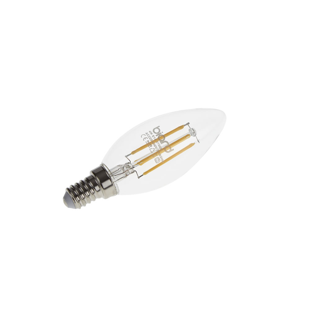 Bombilla LED Vela E14 4W con Filamentos