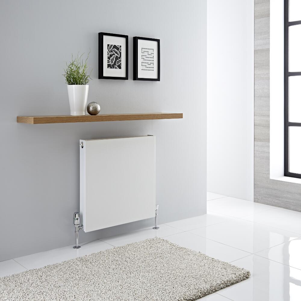 Radiador Convector Horizontal con Panel Doble Plus - Blanco - 600mm x 600mm x 72,5mm - 987 Vatios - Type 21