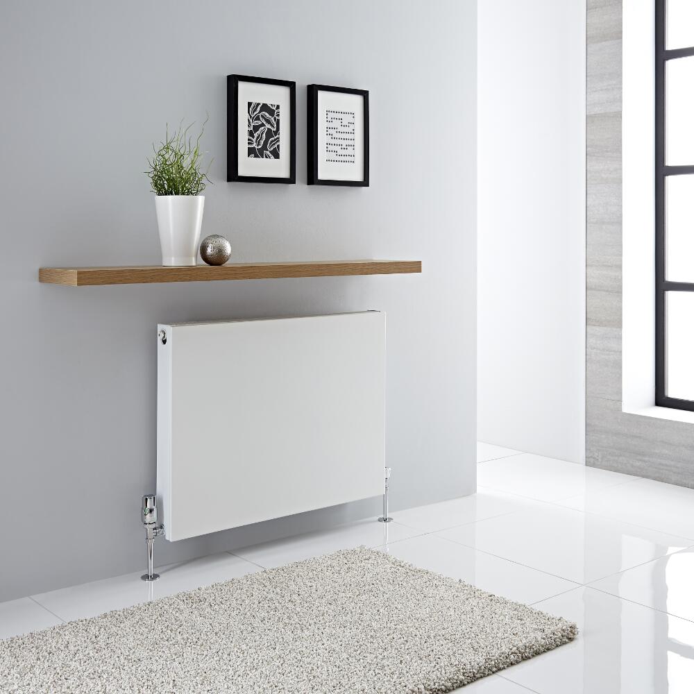 Radiador Convector Horizontal con Panel Doble Plus - Blanco - 600mm x 800mm x 72,5mm - 1316 Vatios - Type 21