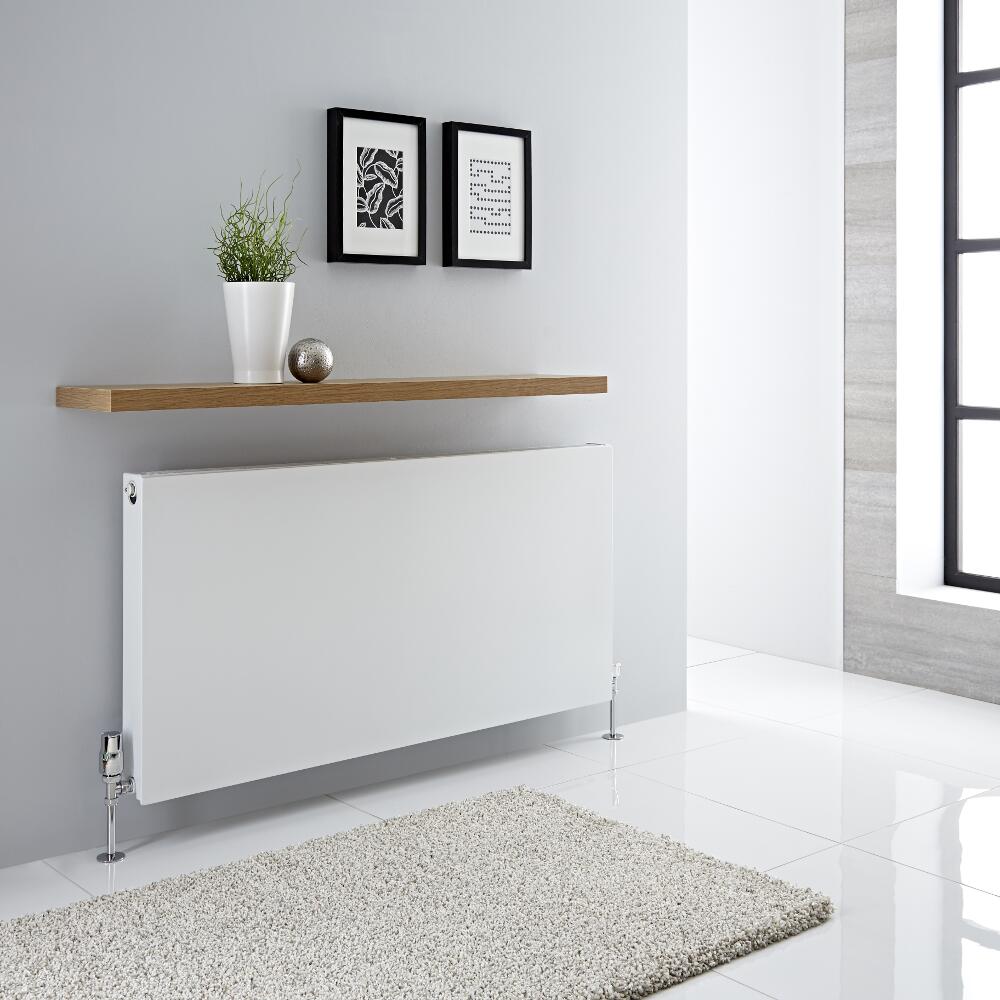 Radiador Convector Horizontal con Panel Doble Plus - Blanco - 600mm x 1200mm x 72,5mm - 1975 Vatios - Type 21