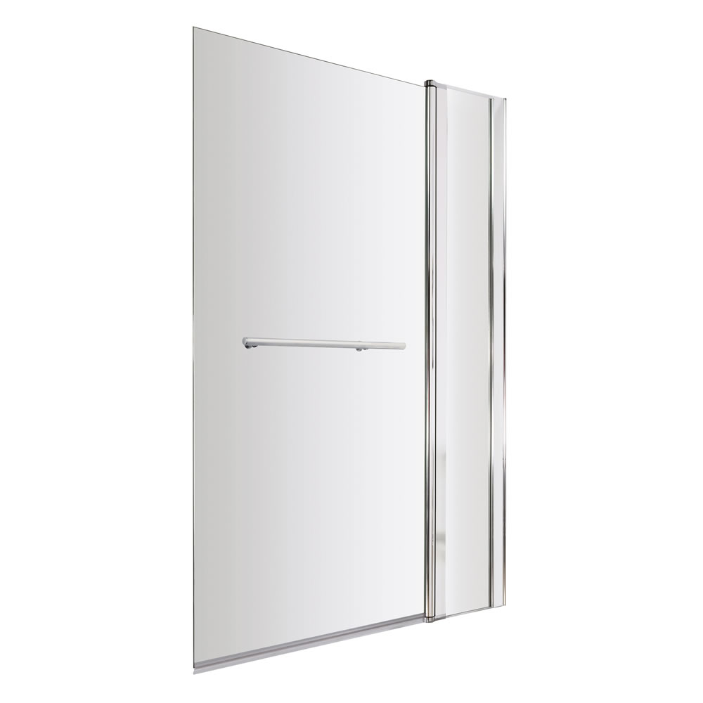 Mampara de Bañera Rectangular de 1435 x 985-1005mm con Toallero