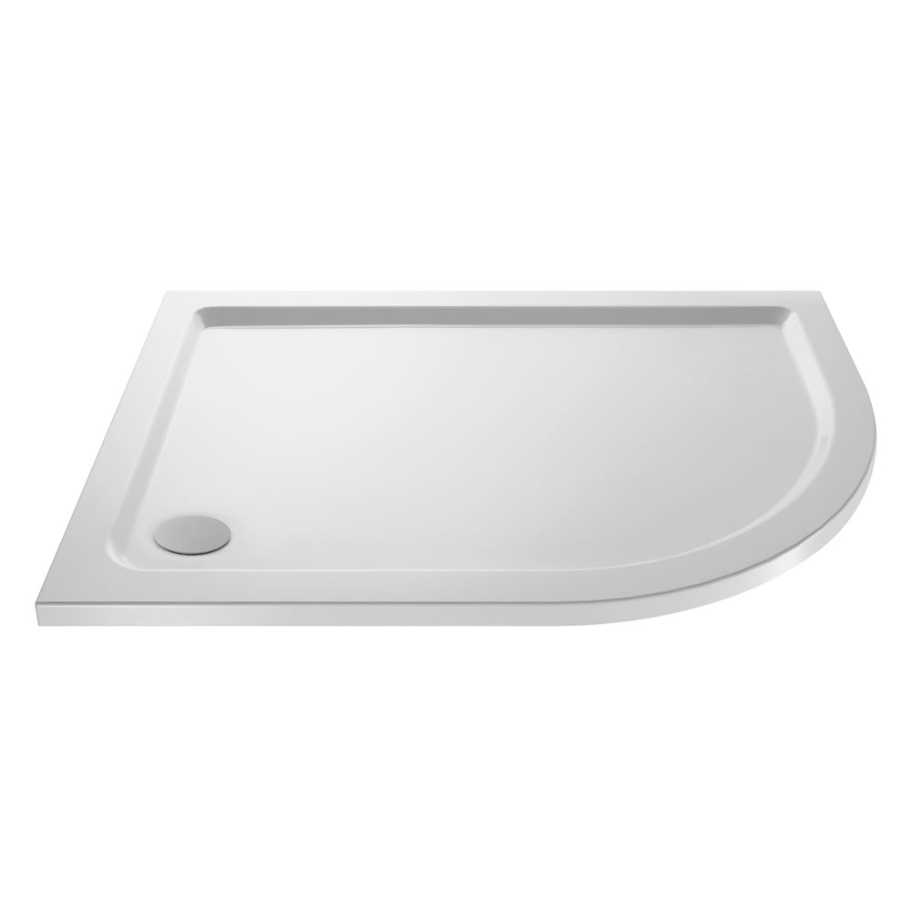 Plato de Ducha Angular de 1200x900mm Versión Derecha