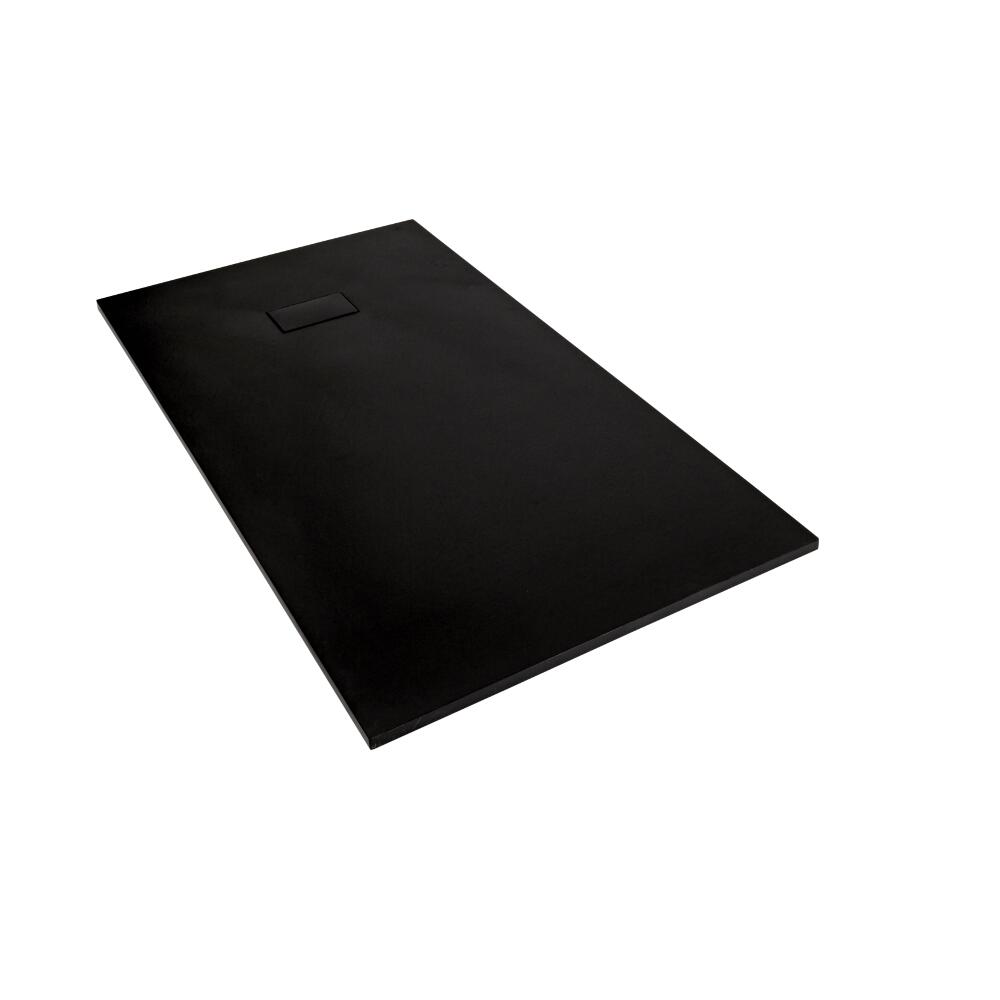 Plato de Ducha Rectangular Efecto Piedra de Color Grafito de 1400x800mm